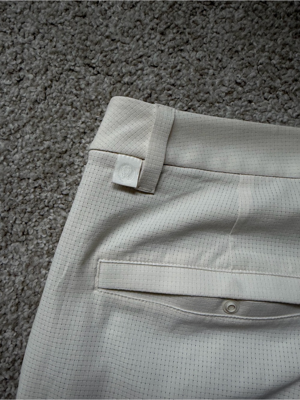 NWOT lululemon Men's Cream Chino ABC Slim Fit Golf Trouser Pants 28” Inseam - Picture 7 of 7